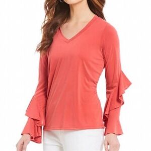 GIBSON LATIMER women’s Top bell sleeves size XL